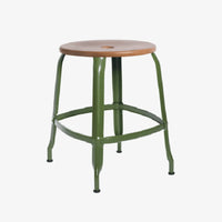 Tabouret Nicolle® métal et bois