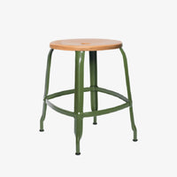 Tabouret Nicolle® métal et bois