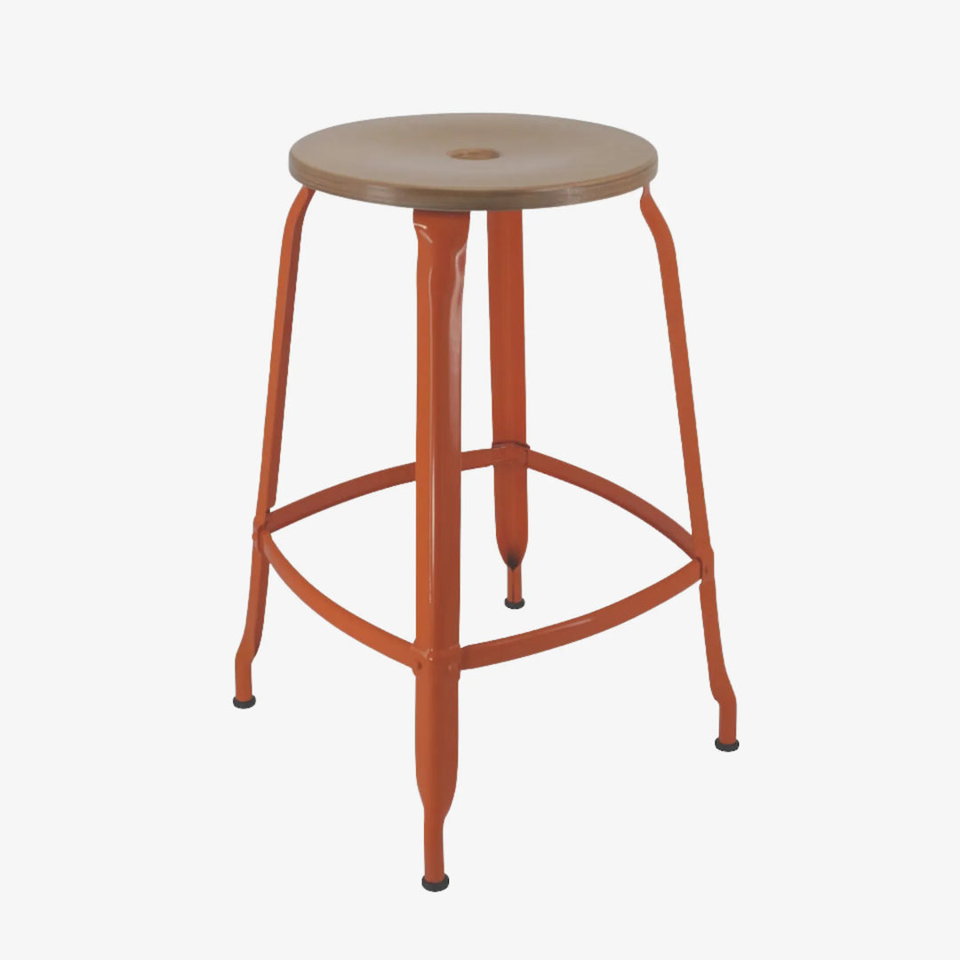 Tabouret Nicolle® métal et bois