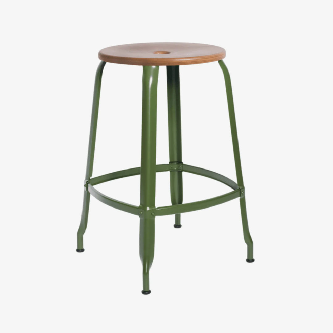 Tabouret Nicolle® métal et bois