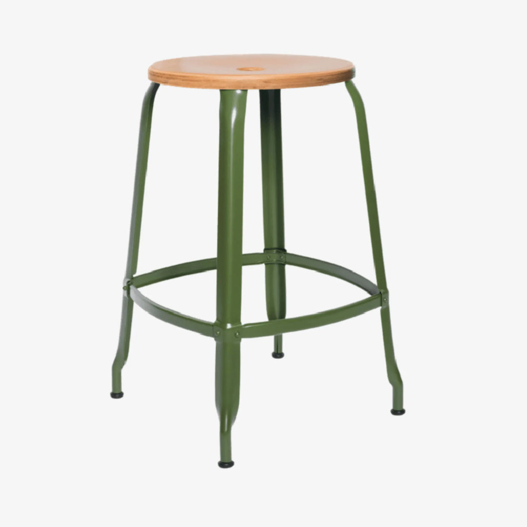 Tabouret Nicolle® métal et bois