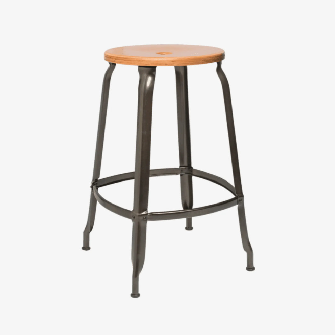 Tabouret Nicolle® métal et bois