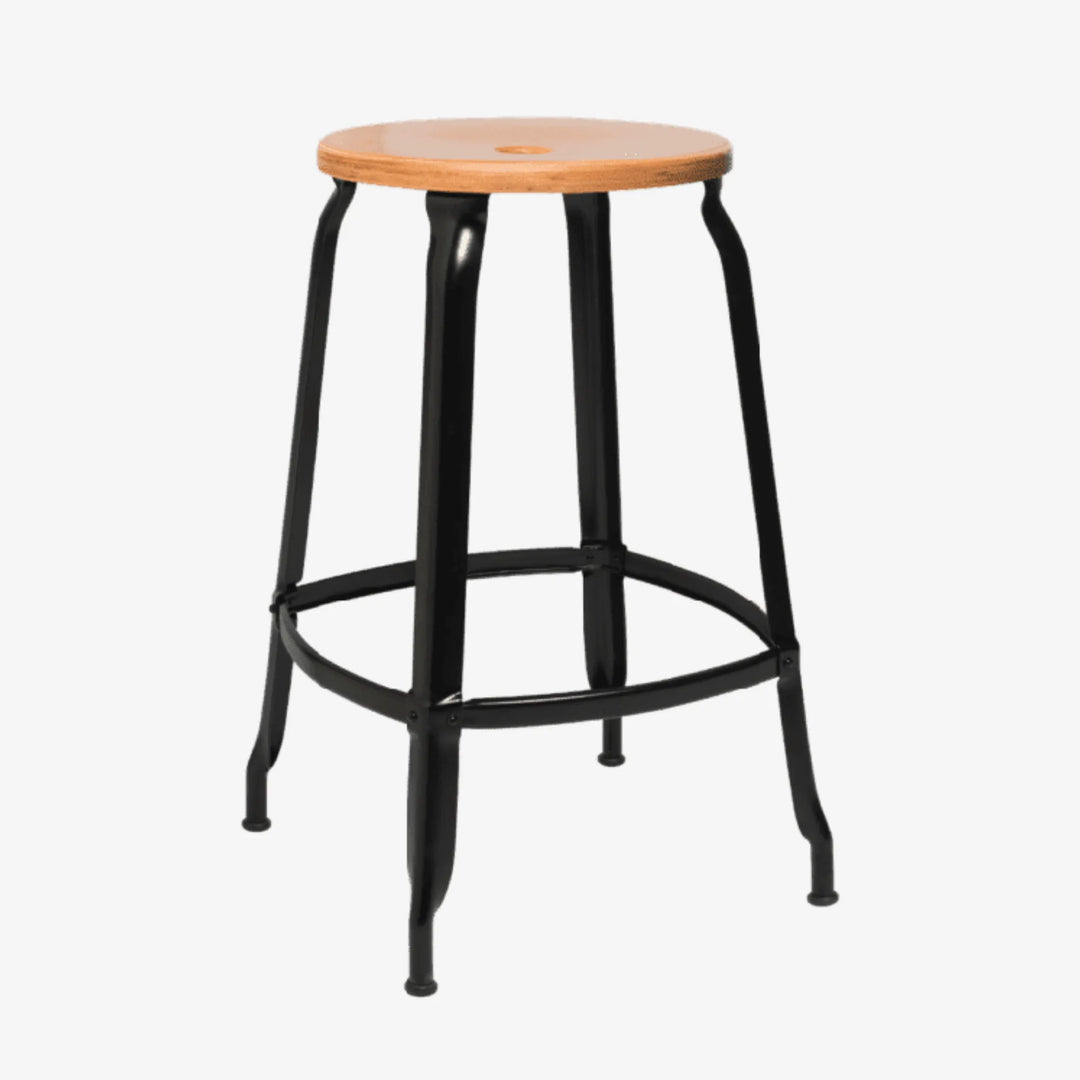 Tabouret Nicolle® métal et bois