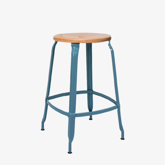 Tabouret Nicolle® métal et bois