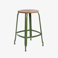 Tabouret Nicolle® métal et bois