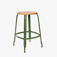 Tabouret Nicolle® métal et bois