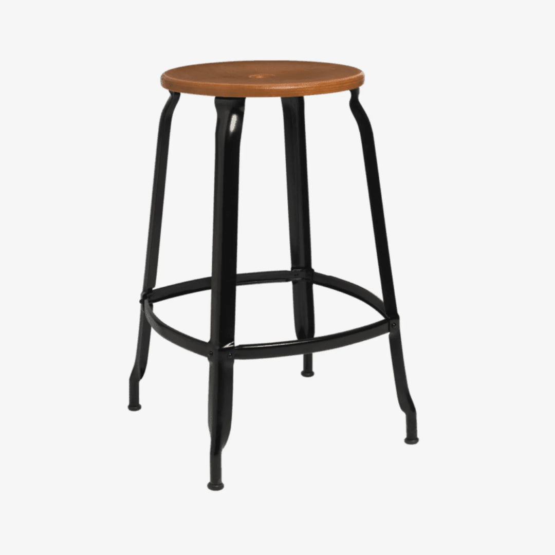 Tabouret Nicolle® métal et bois