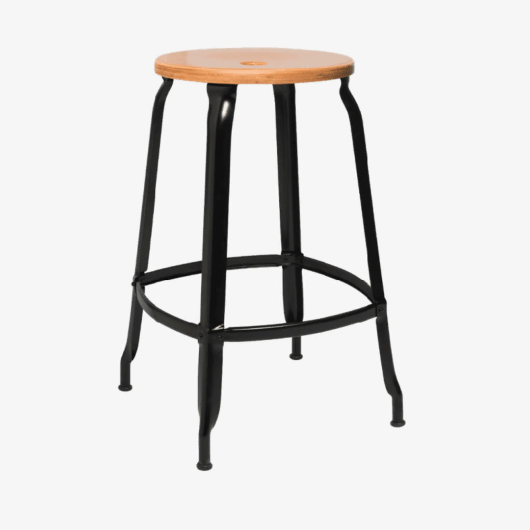 Tabouret Nicolle® métal et bois