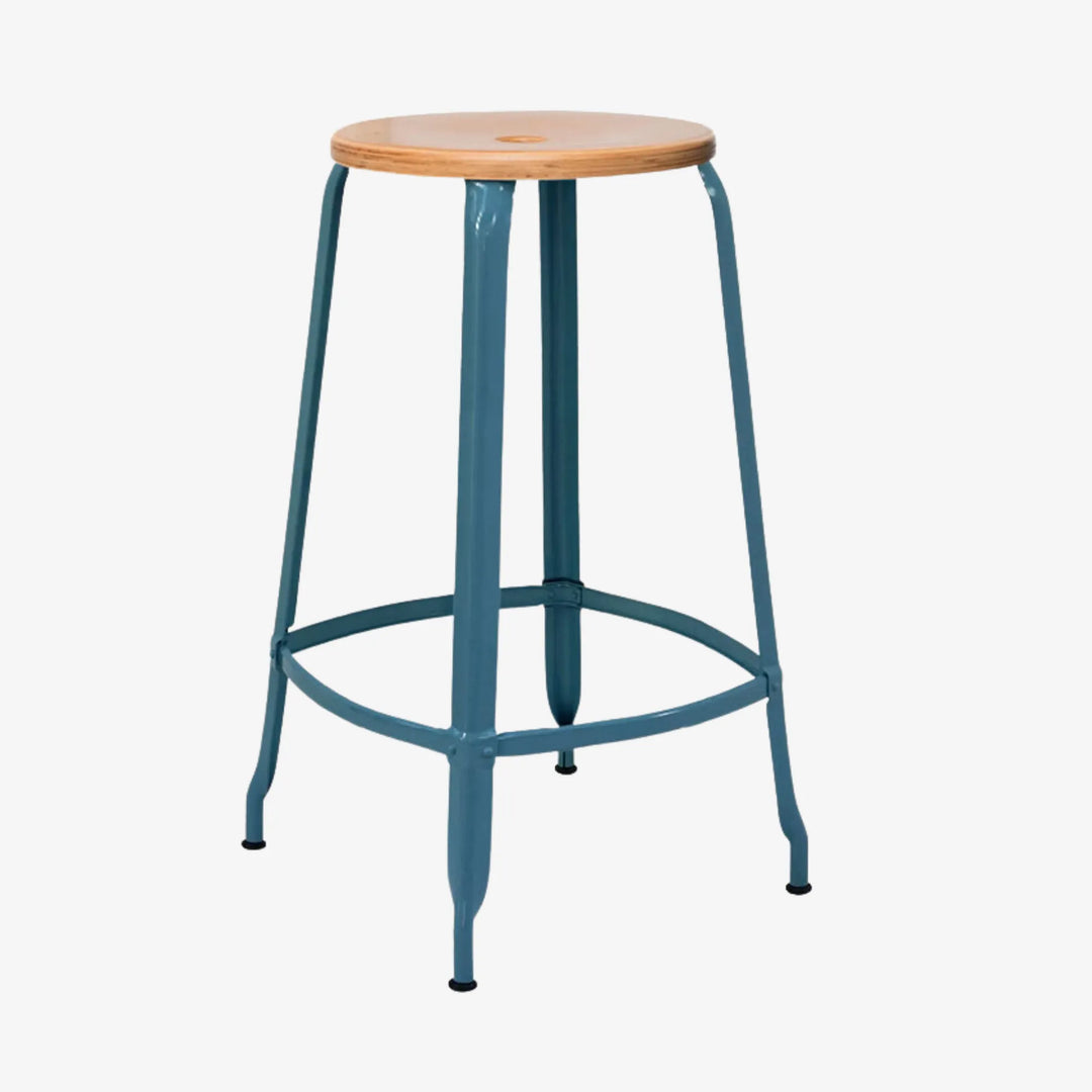 Tabouret Nicolle® métal et bois