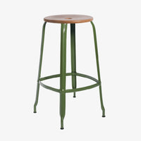 Tabouret Nicolle® métal et bois