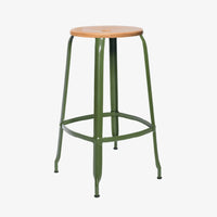 Tabouret Nicolle® métal et bois