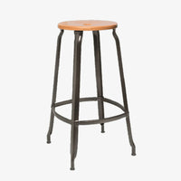 Tabouret Nicolle® métal et bois