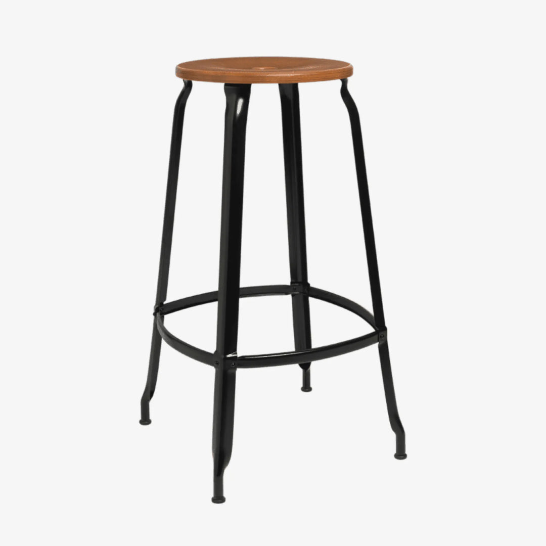 Tabouret Nicolle® métal et bois