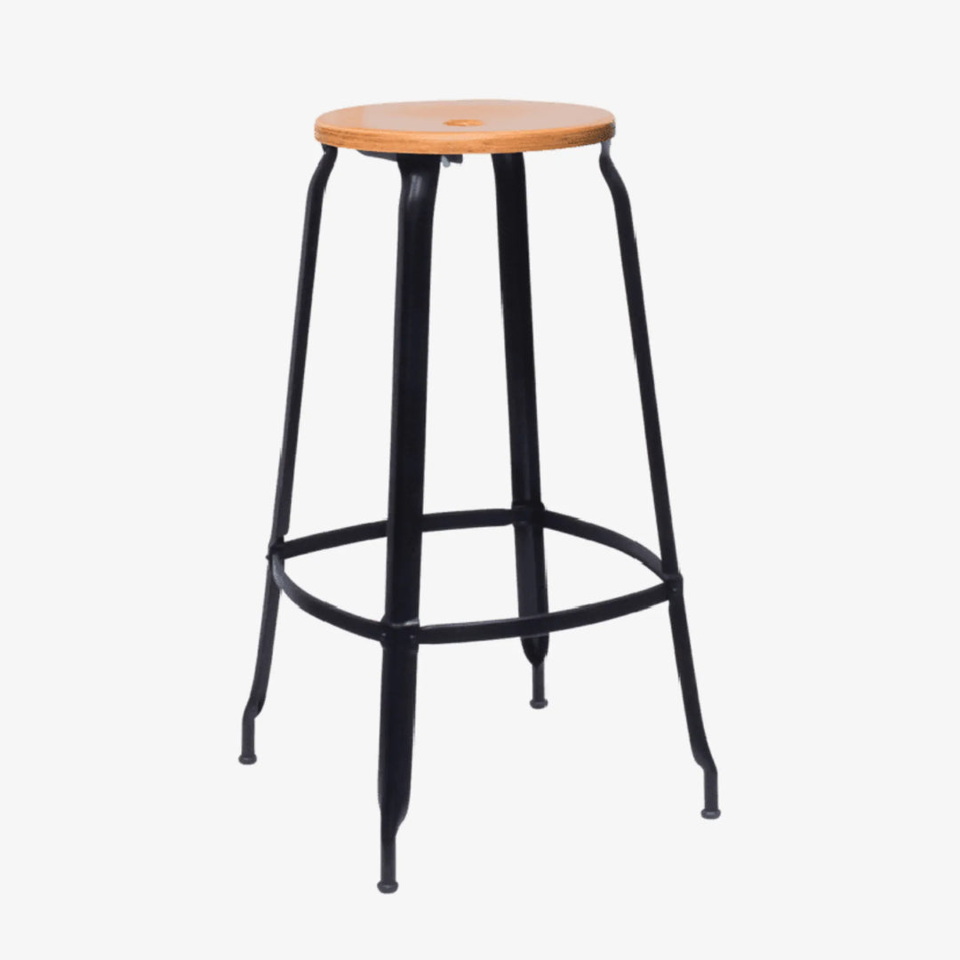 Tabouret Nicolle® métal et bois