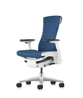 Chaise de bureau Embody ergonomique et confortable, tissu medley grottobleu