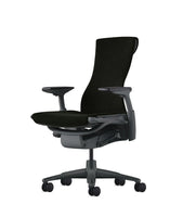 Chaise de bureau Embody ergonomique et confortable, tissu noir graphite
