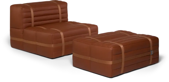 Fauteuil Haybale avec repose-pieds
