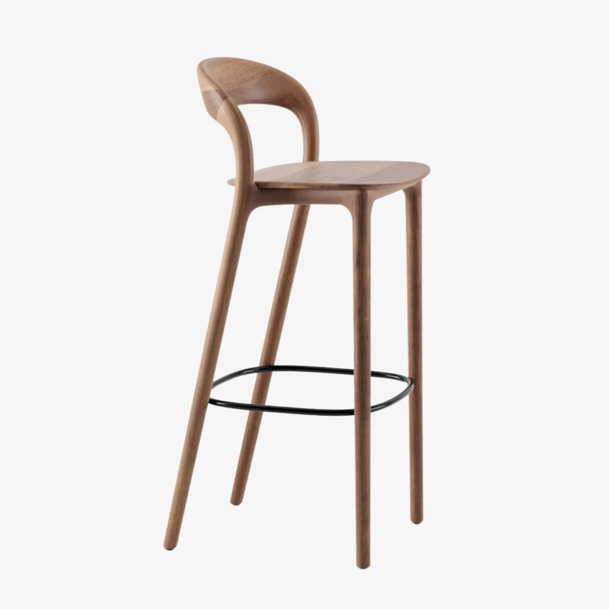 Neva Light chaise de bar tabouret noyer Artisan