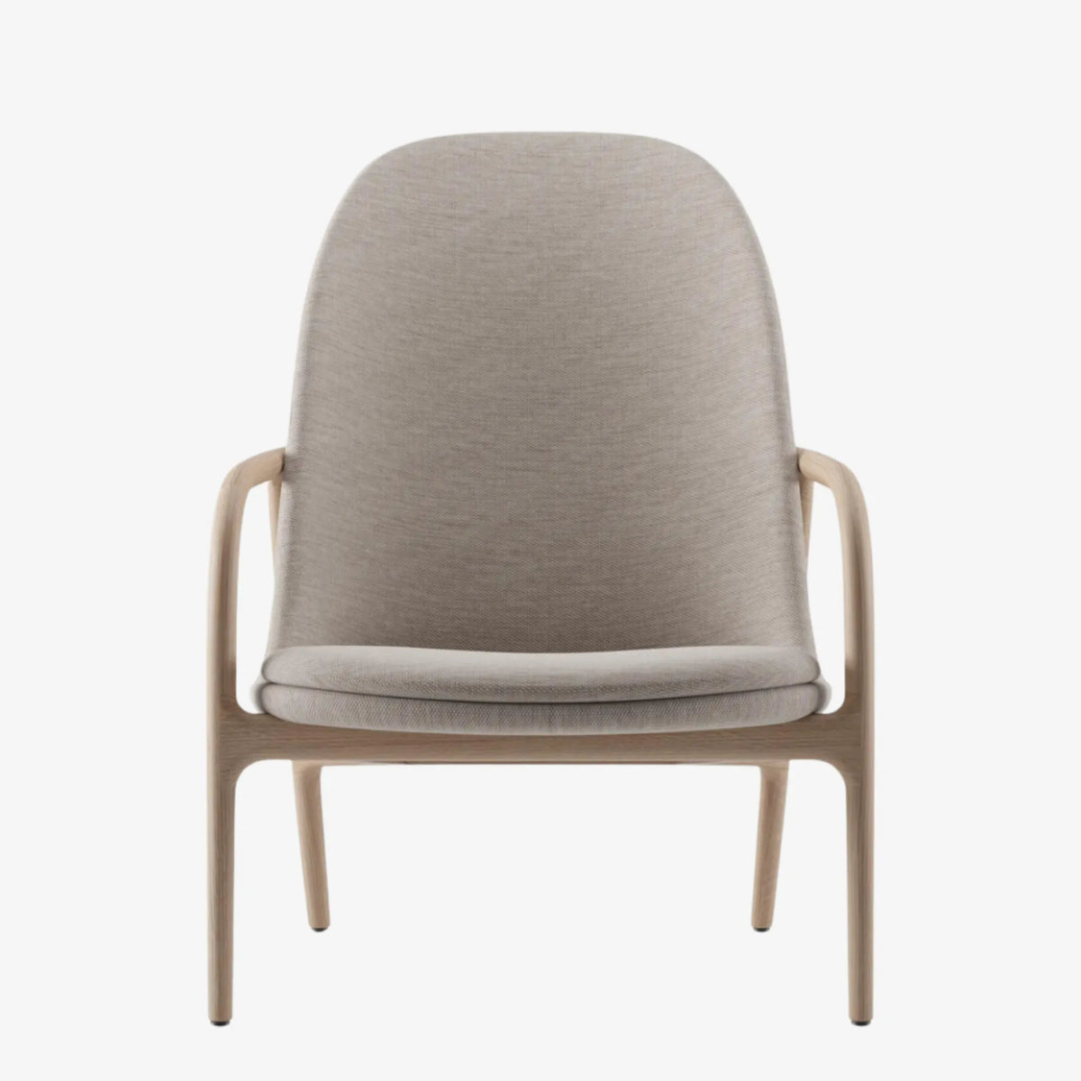 Neva lounge high fauteuil lounge Artisan chene tissu