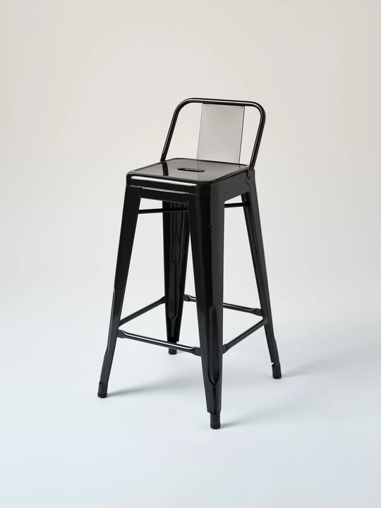 Tabouret petit dossier H65cm