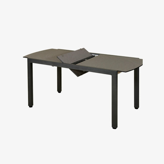  TICAO - Table Balcon - Aluminium gris espace - HPL céramique grise