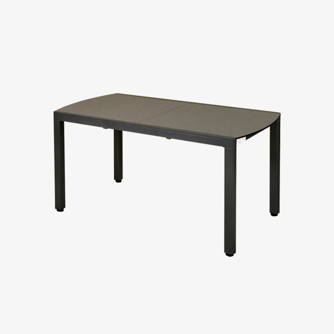 TICAO - Table Balcon - Aluminium gris espace - HPL céramique grise