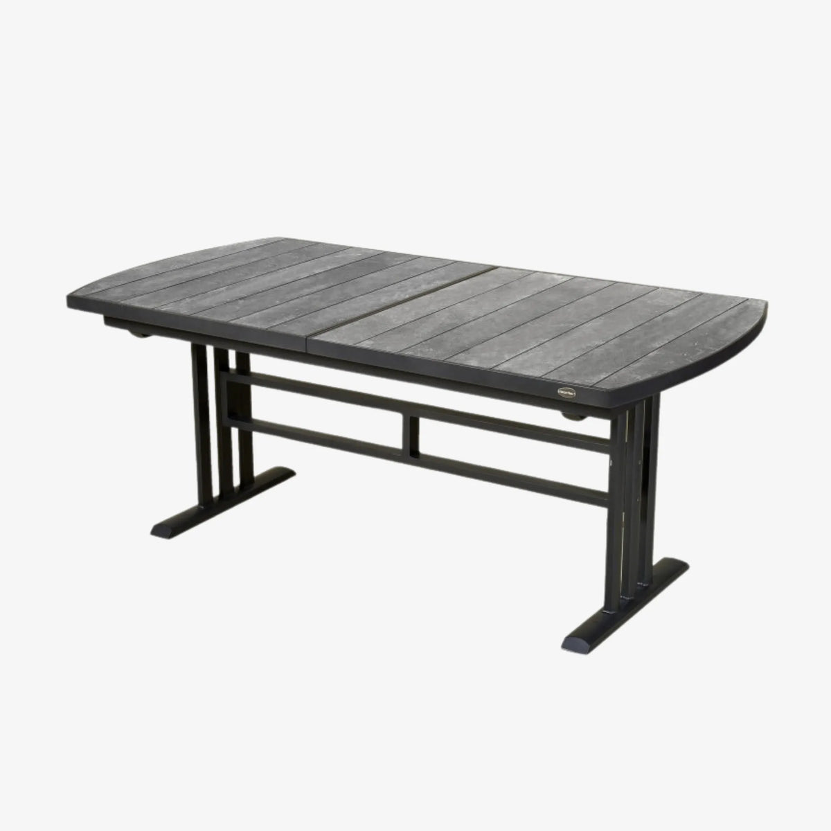 TWIG - Table extensible 194/264 - gris espace / HPL Céramique grise – Les jardins au bout du monde