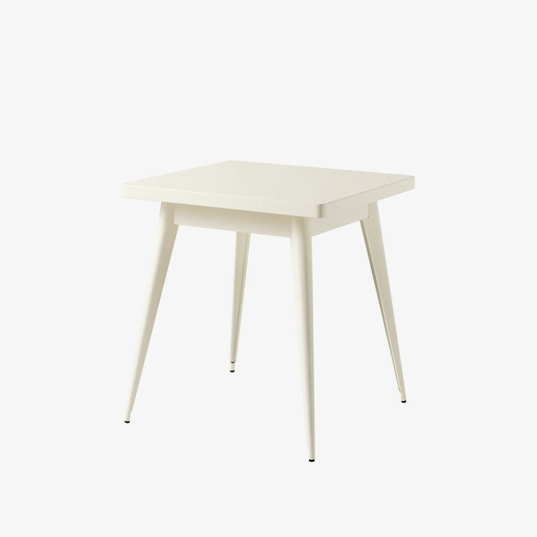 Table 55 70x70 Tolix blanc perle 