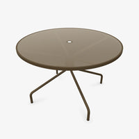 Table Cambi 120 cm salon de jardin outdoor extérieur Emu marron d'inde