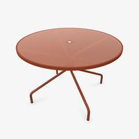 Table Cambi 120 cm salon de jardin outdoor extérieur Emu rouge érable