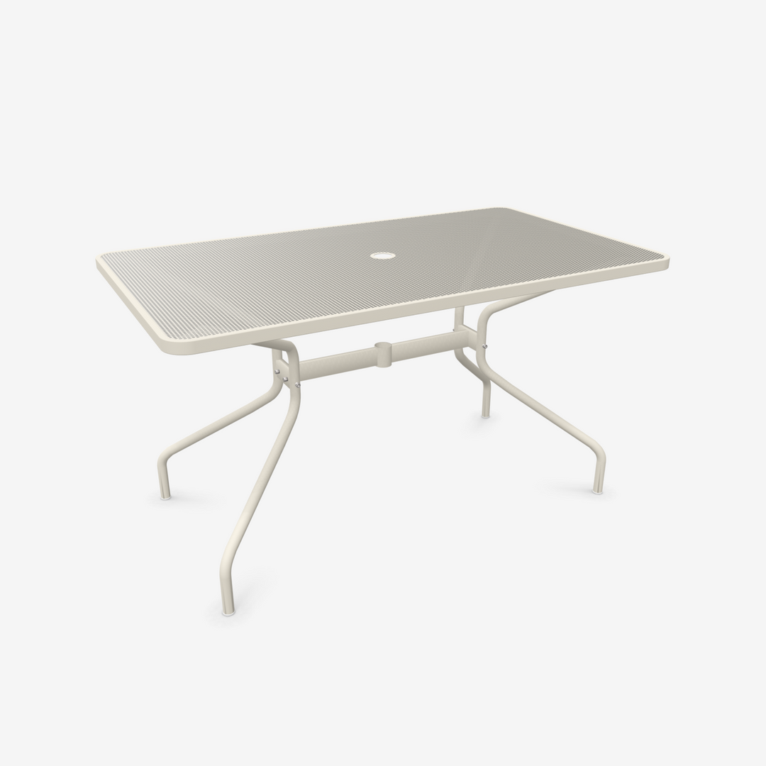 Table Cambi 140cm salon de jardin exterieur outdoor Emu blanc matt