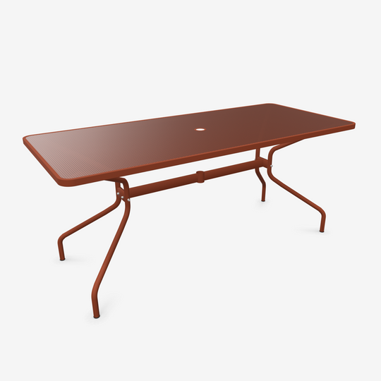 Table Cambi 180cm salon de jardin exterieur outdoor Emu rouge érable