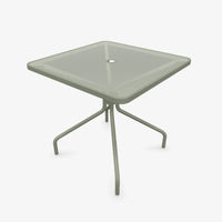 Table Cambi 80x80cm salon de jardin outdoor exterieur Emu gris vert