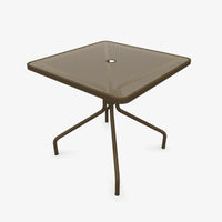 Table Cambi 80x80cm salon de jardin outdoor exterieur Emu marron d'inde