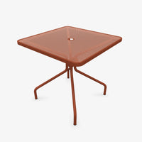 Table Cambi 80x80cm salon de jardin outdoor exterieur Emu rouge érable