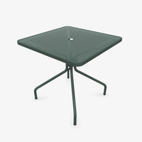 Table Cambi 80x80cm salon de jardin outdoor exterieur Emu vert fonce