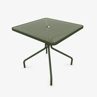 Table Cambi 80x80cm salon de jardin outdoor exterieur Emu vert militaire