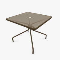 Table Cambi 90x90cm salon de jardin outdoor exterieur Emu marron d'inde