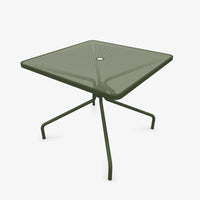 Table Cambi 90x90cm salon de jardin outdoor exterieur Emu vert militaire