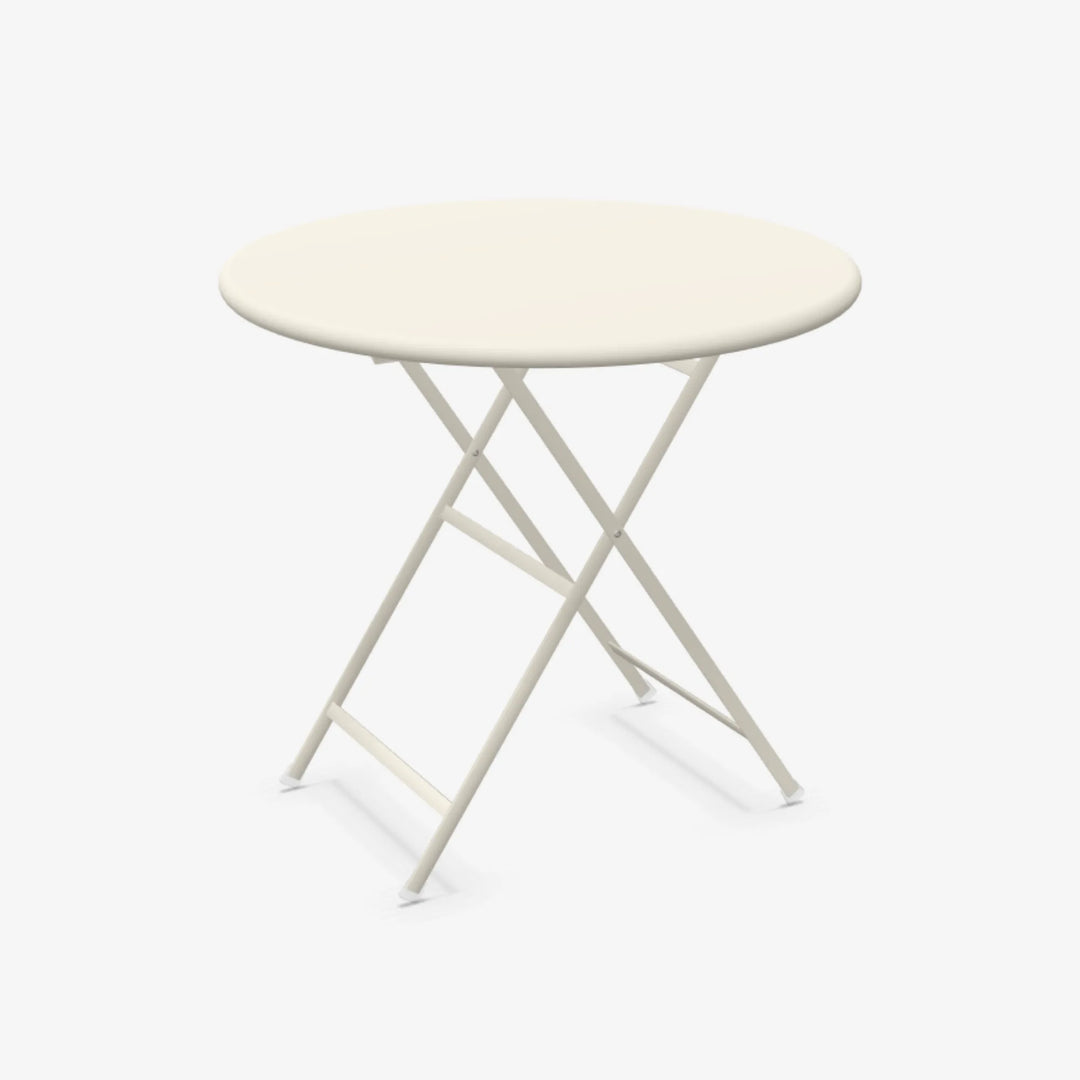 Table de jardin ronde Arc en ciel Emu blanc mat