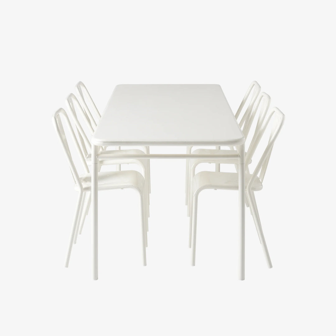 Table monacale T37 Tolix blanc pur