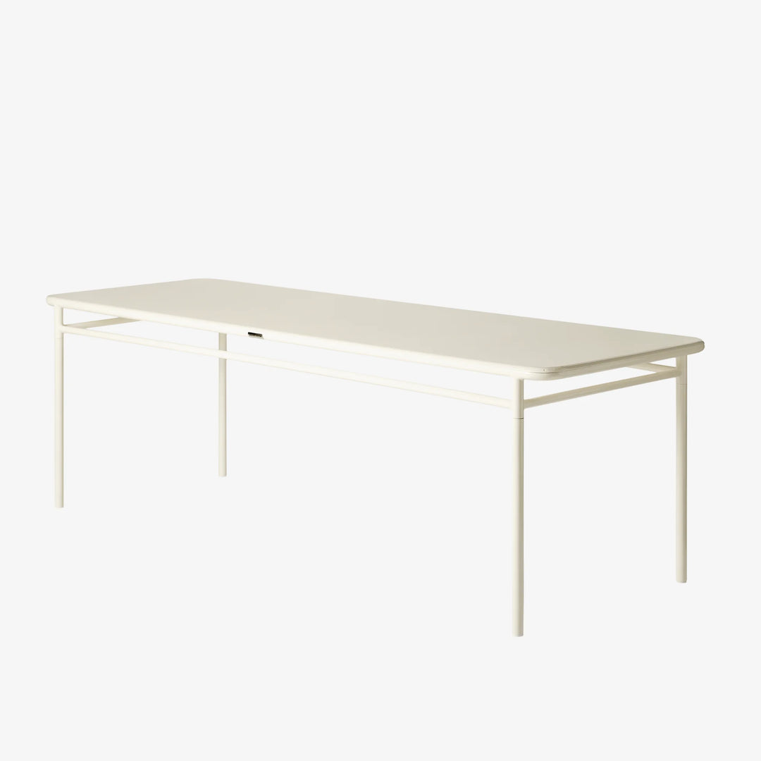 Table monacale T37 Tolix blanc perle