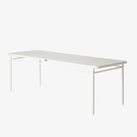 Table monacale T37 Tolix blanc pur