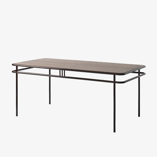 Table repas UD Tolix brun noir chene