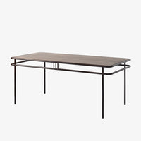 Table repas UD Tolix brun noir chene