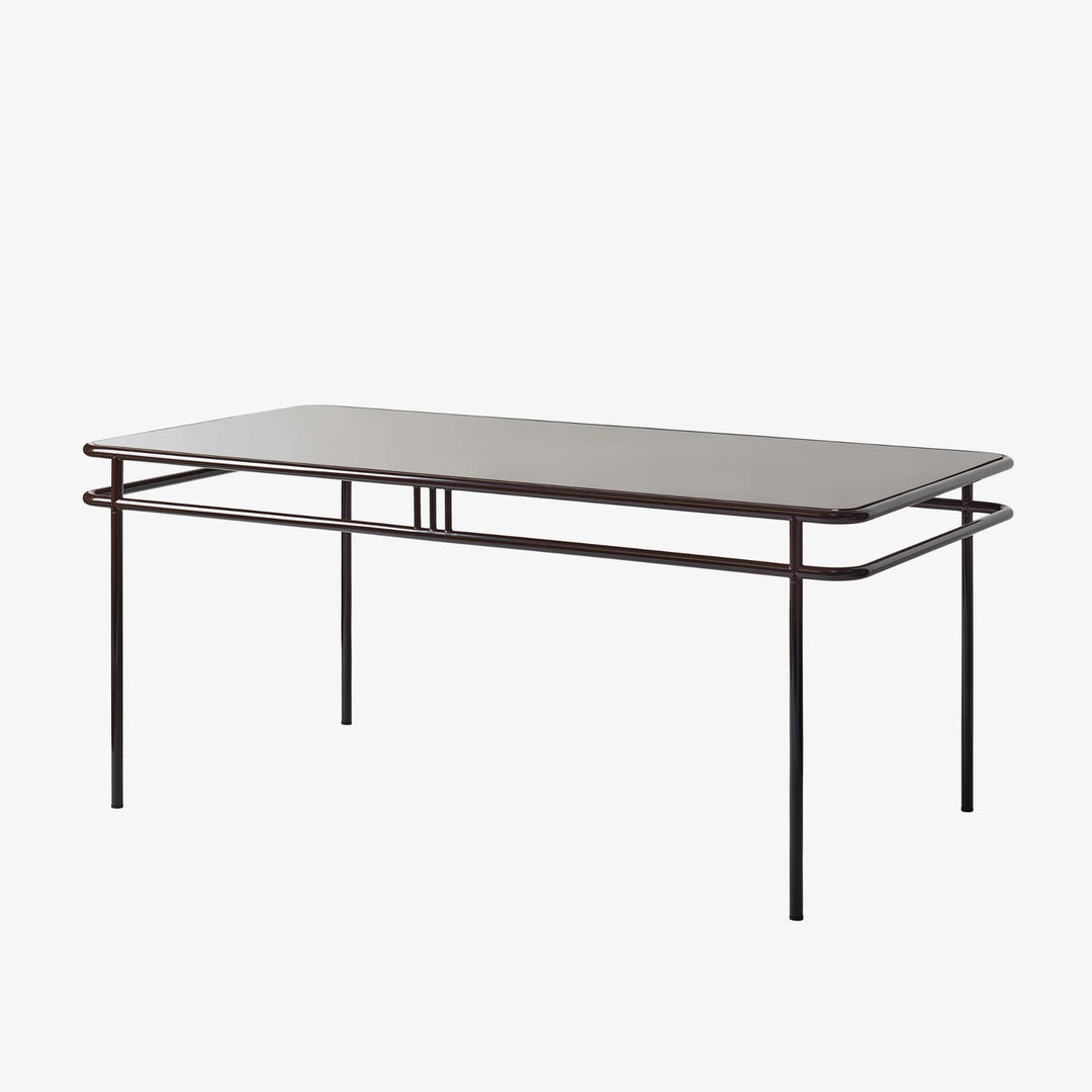 Table repas UD Tolix brun noir