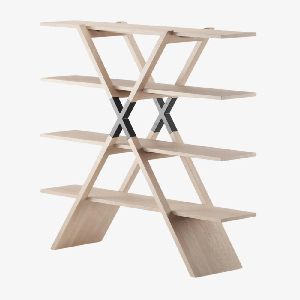 X bibliothque étagère chêne Artisan 
