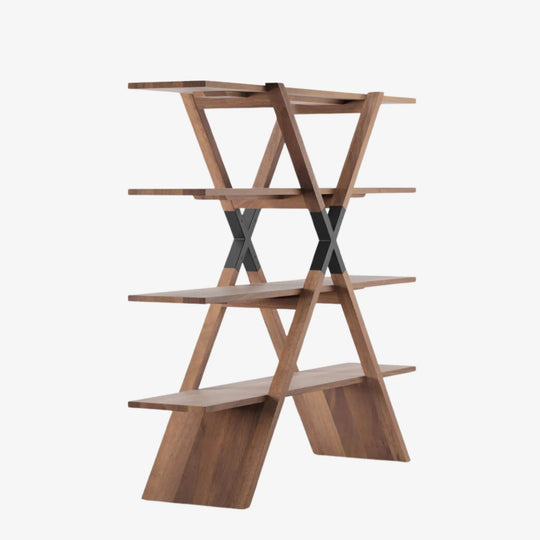 X bibliothque étagère noyer Artisan 