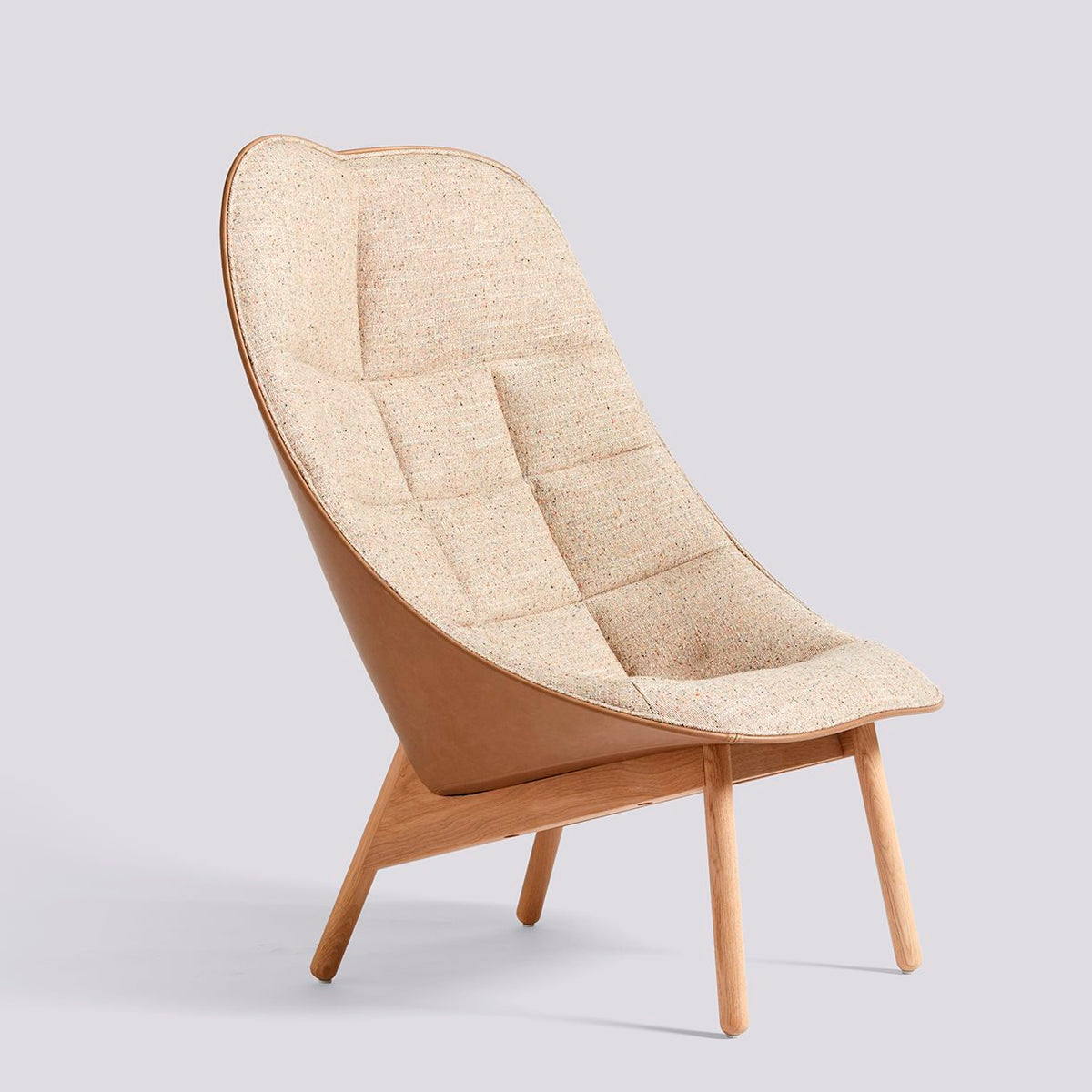 Fauteuil lounge Uchiwa Quilted HAY