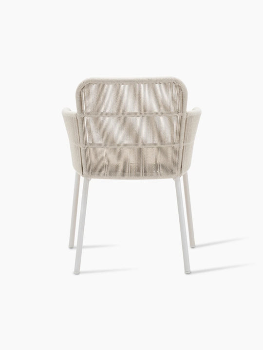 AKARI - Chaise repas extérieur avec coussin d’assise